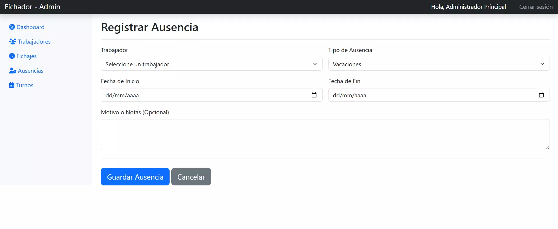 Ejemplo CRM