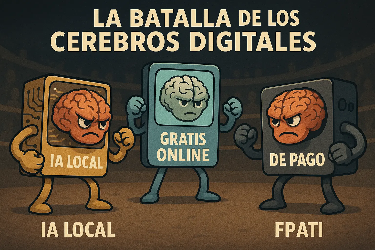 La Batalla de los Cerebros Digitales: IA Local vs. Gratis Online vs. de Pago